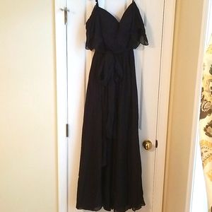 Black bridesmaid or prom dress